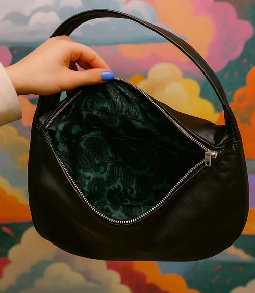 Bolso Negro de Piel